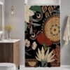 Unyqoos® Stijlvol Waterdicht Douchegordijn met Bloemen en Bladeren voor Luxe Badkamerdecoratie