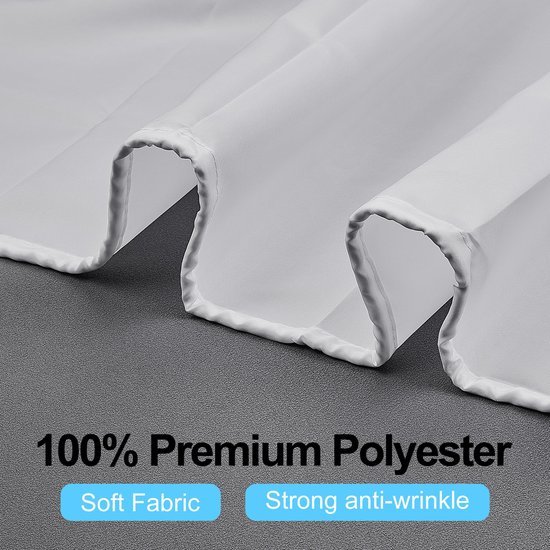 Unyqoos® Hoogwaardig Douchegordijn van Polyester, Schimmelbestendig en Sneldrogend voor Badkuip of Douchecabine
