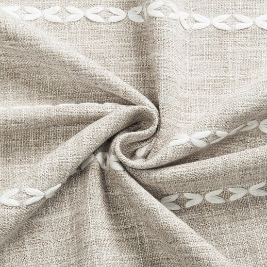 Unyqoos® Boheemse linnen douchegordijnset met kwasten en waterafstotende laag