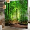 Unyqoos® Waterafstotend douchegordijn met 3D landschap print voor badkamer