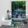 550x550-8696.jpg Unyqoos® Paradijselijk Douchegordijn met Watervallen en Bossen Print - Waterdicht en Schimmelwerend Design