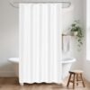 550x550-8699.jpg Unyqoos® Waterafstotend wit douchegordijn van polyester met schimmelwerende eigenschappen