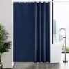 Unyqoos® Waterdicht en schimmelwerend donkerblauw douchegordijn met ringen 180x200 cm