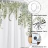 550x550-8723.jpg Unyqoos® Elegante Waterafstotende Douchegordijn met Groene Bladeren en Eucalyptus Motief voor Badkamer