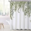 550x550-8725.jpg Unyqoos® Elegante Waterafstotende Douchegordijn met Groene Bladeren en Eucalyptus Motief voor Badkamer
