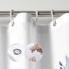 Unyqoos® Waterafstotend Douchegordijn met Schimmelbestendige Coating en Verstelbare Haken, 180x180 cm