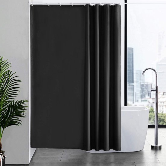 550x550-8743.jpg Unyqoos® Schimmelwerend Douchegordijn van Textiel 180x200 cm Inclusief Ringen