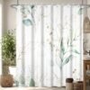 550x550-8773.jpg Unyqoos® Waterdicht Douchegordijn met Eucalyptus Print van Polyester en Anti-Schimmel