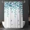 Unyqoos® Waterdicht en Schimmelwerend Douchegordijn met Groene Bladeren voor Badkamer en Badkuipen