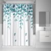 Unyqoos® Waterdicht en Schimmelwerend Douchegordijn met Groene Bladeren voor Badkamer en Badkuipen
