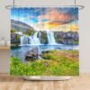 550x550-8783.jpg Unyqoos® Waterafstotend douchegordijn met natuurprint voor frisse badkamerervaring