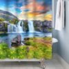 550x550-8784.jpg Unyqoos® Waterafstotend douchegordijn met natuurprint voor frisse badkamerervaring