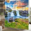 550x550-8785.jpg Unyqoos® Waterafstotend douchegordijn met natuurprint voor frisse badkamerervaring
