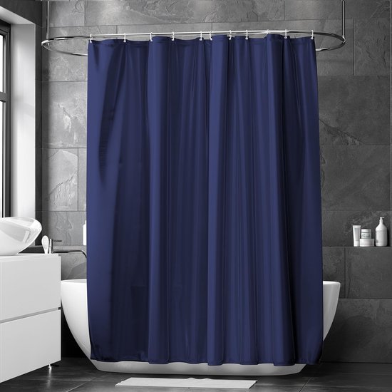 550x550-8805.jpg Unyqoos® Waterafstotend en schimmelwerend douchegordijn met haken en montagegaten