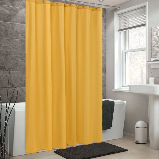 550x550-8824.jpg Unyqoos® Waterafstotende en zachtgele douchegordijn met magneten en hotelkwaliteit