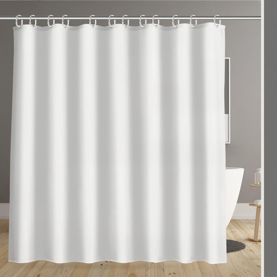 Unyqoos® Stijlvol en Functioneel Douchegordijn met Waterafstotende Eigenschappen en Verzwaarde Zoom voor Badkamer