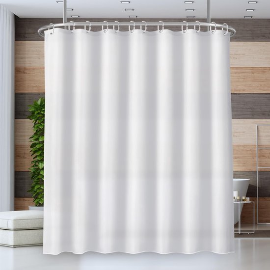 Unyqoos® Stijlvol en Functioneel Douchegordijn met Waterafstotende Eigenschappen en Verzwaarde Zoom voor Badkamer