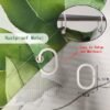 550x550-8836.jpg Unyqoos® Waterdicht douchegordijn met groene bladeren en verzwaarde zoom voor badkamer