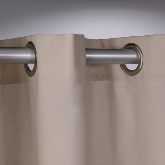 Unyqoos® Stijlvol Douchegordijn met Natuurlijke Materiaalmix van Katoen en Polyester, 180 x 200 cm