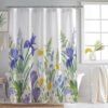 Unyqoos® Stijlvol Polyester Douchegordijn met Moderne Print en Accessoires, 180 x 200 cm