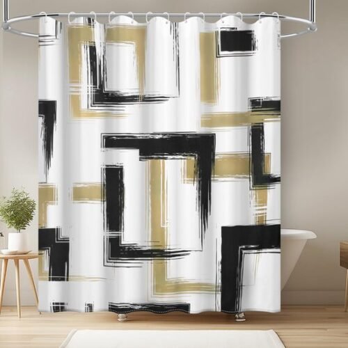 550x550-8909.jpg Unyqoos® Stijlvol geometrisch douchegordijn 180x200 cm met waterdichte eigenschappen