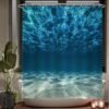 Unyqoos® Verfrissend Blauw Douchegordijn met Oceaan- en Strandthema voor Zomerse Sferen