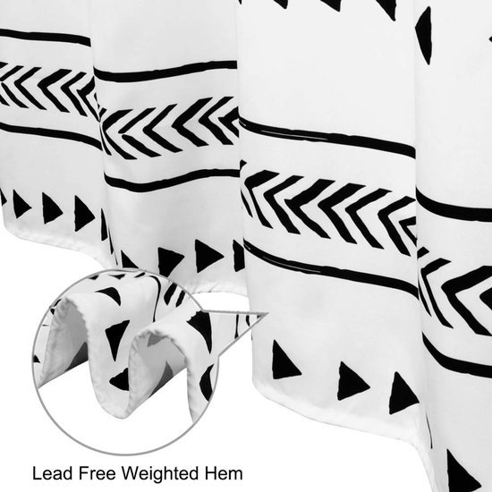 550x550-8934.jpg Unyqoos® Stijlvolle boho douchegordijn set met geometrisch patroon en haken