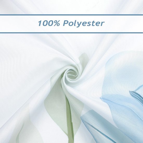 550x550-8983.jpg Unyqoos® Schimmelwerend en Waterdicht Douchegordijn met Kleurrijke Bloemenprint en Haken voor Badkamer