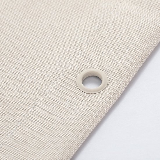 Unyqoos® Exclusief Douchegordijn van Linnen Stof met Waterafstotende Eigenschappen voor Badkamer 240 x 200 cm Lichtblauw