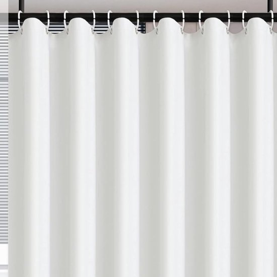 Unyqoos® Waterafstotend en Antischimmel Douchegordijn met Verzwaarde Zoom voor Badkamer, 180 x 200 cm