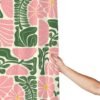 Unyqoos® Stijlvolle retro douchegordijn met abstracte bloemen en geometrische patronen
