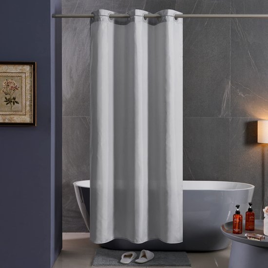 Unyqoos® Extra Lang Schimmelwerend Douchegordijn voor Bad en Douche, Antibacterieel en Wasbaar, 270 x 180 cm