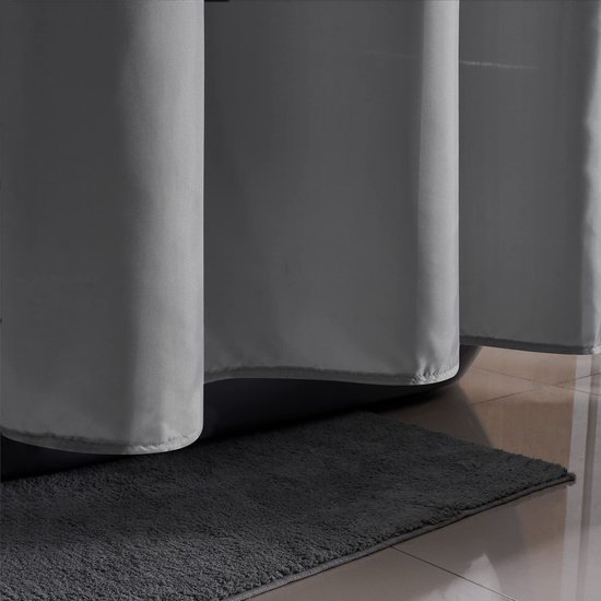 Unyqoos® Extra Lang Schimmelwerend Douchegordijn voor Bad en Douche, Antibacterieel en Wasbaar, 270 x 180 cm