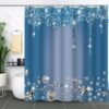 550x550-9045.jpg Unyqoos® Schimmelbestendig blauw douchegordijn met glinsterend effect en haken