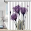 Unyqoos® Vintage Waterafstotend Douchegordijn Met Bloemenpatroon Voor Badkamers 180 x 180 cm Schimmelwerend