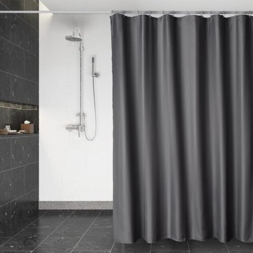 550x550-9061.jpg Unyqoos® Waterbestendig en Sneldrogend Douchegordijn van Textielstof met Inclusief Ringen voor Badkamercomfort