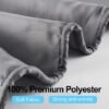 Unyqoos® Waterbestendig en Sneldrogend Douchegordijn van Textielstof met Inclusief Ringen voor Badkamercomfort