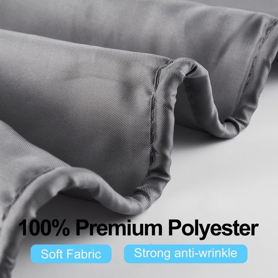 Unyqoos® Waterbestendig en Sneldrogend Douchegordijn van Textielstof met Inclusief Ringen voor Badkamercomfort