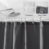 Unyqoos® Waterbestendig en Sneldrogend Douchegordijn van Textielstof met Inclusief Ringen voor Badkamercomfort