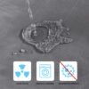 Unyqoos® Waterbestendig en Sneldrogend Douchegordijn van Textielstof met Inclusief Ringen voor Badkamercomfort