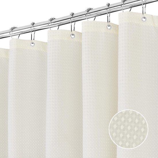 550x550-9075.jpg Unyqoos® Waterdicht douchegordijn met elegante textuur en magnetische onderkant