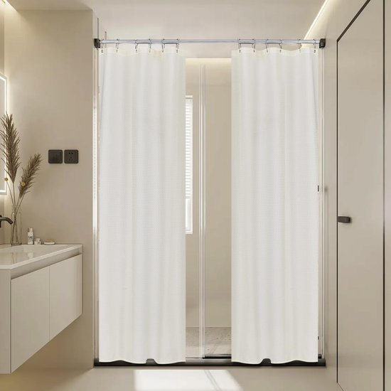 550x550-9076.jpg Unyqoos® Waterdicht douchegordijn met elegante textuur en magnetische onderkant