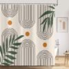 550x550-9083.jpg Unyqoos® Waterdicht douchegordijn met abstract boho ontwerp en 12 haken