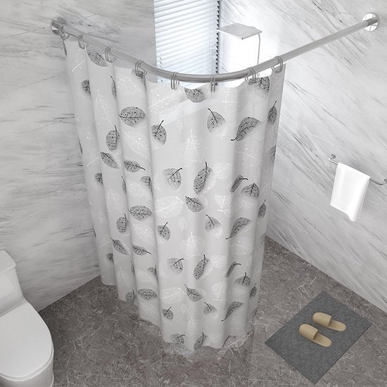 Unyqoos® Waterdicht en Schimmelbestendig Douchegordijn met Ringen voor Badkamer