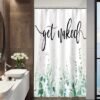 550x550-9126.jpg Unyqoos® Natuurlijk Groen Douchegordijn met Eucalyptusprint voor Ontspanning en Stijl in de Badkamer