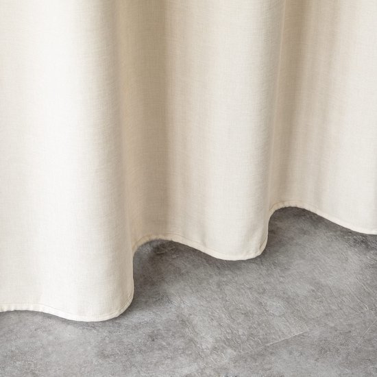 Unyqoos® Elegant en Functioneel Douchegordijn van Linnen Stof, Waterdicht en Schimmelbestendig voor Badkamer