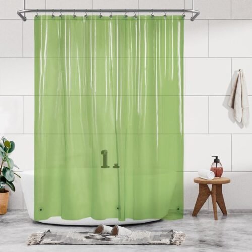 550x550-9146.jpg Unyqoos® Transparant waterafstotend douchegordijn met magneten en metalen ogen voor badkamer