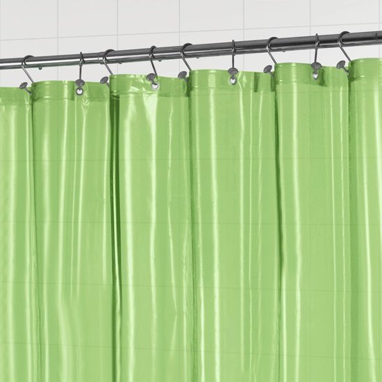 Unyqoos® Transparant waterafstotend douchegordijn met magneten en metalen ogen voor badkamer