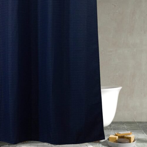 550x550-9163.jpg Unyqoos® Wafelpatroon Douchegordijn van Dik Polyester voor Luxe Badkamer