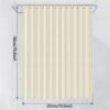 Unyqoos® Dekoratief Douchegordijn met Wafelpatroon en Waterafstotende Polyester Stof, Inclusief Haken